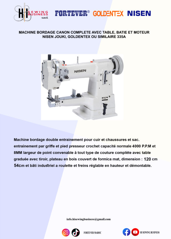 Machine bordage 335A