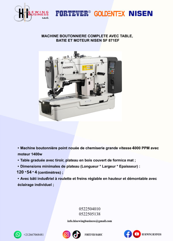 Machine boutoniére N 871EF